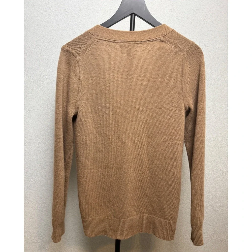 Banana Republic Mens Merino Wool Cashmere Cardigan Sweater Tan Brown Small